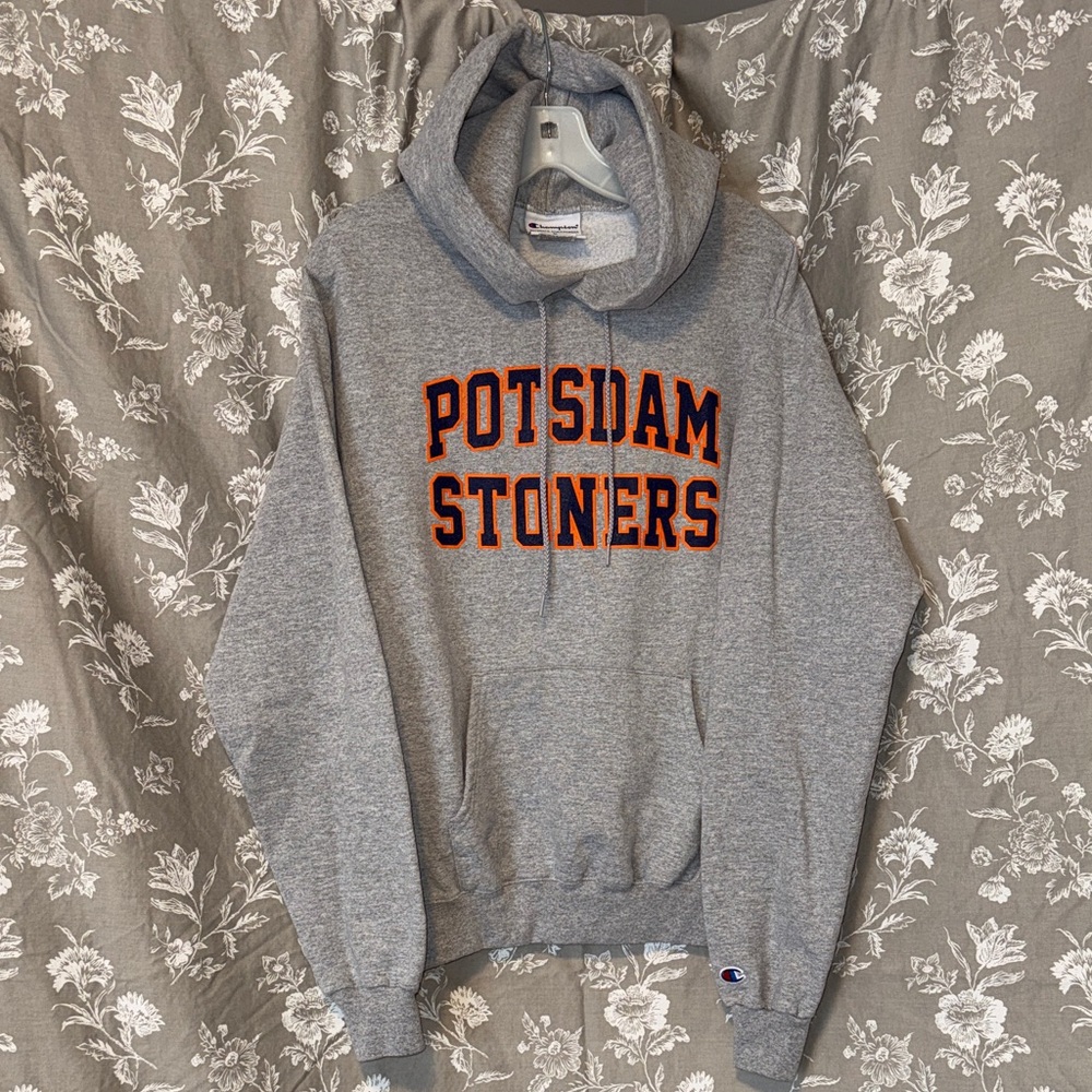 Champion Gray 'POTSDAM STONERS' Pullover Hoodie